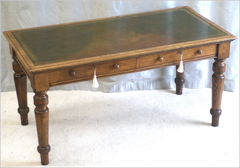3046 Antique Oak Writing Table by Charles Hindley (8)